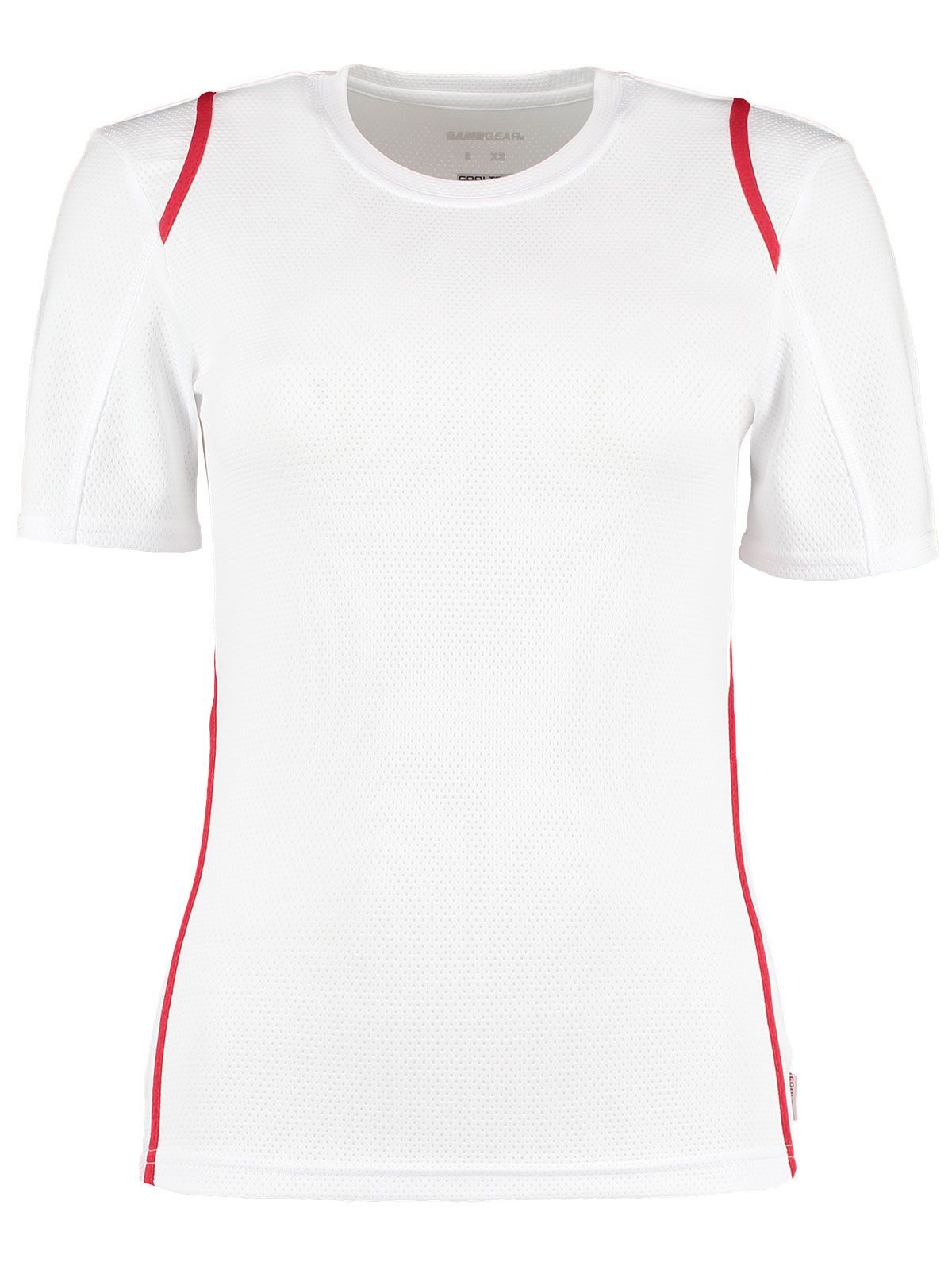 Camiseta Cooltex para mujer - Blanco/rojo