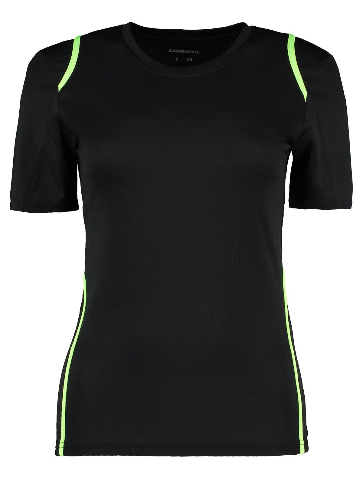 Camiseta Cooltex para mujer - BFL - Negro/lima fluorescente
