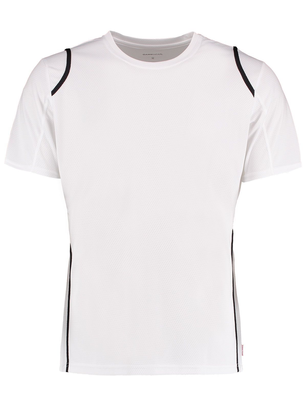 Camiseta Cooltex® de corte regular con contraste - Blanco Negro