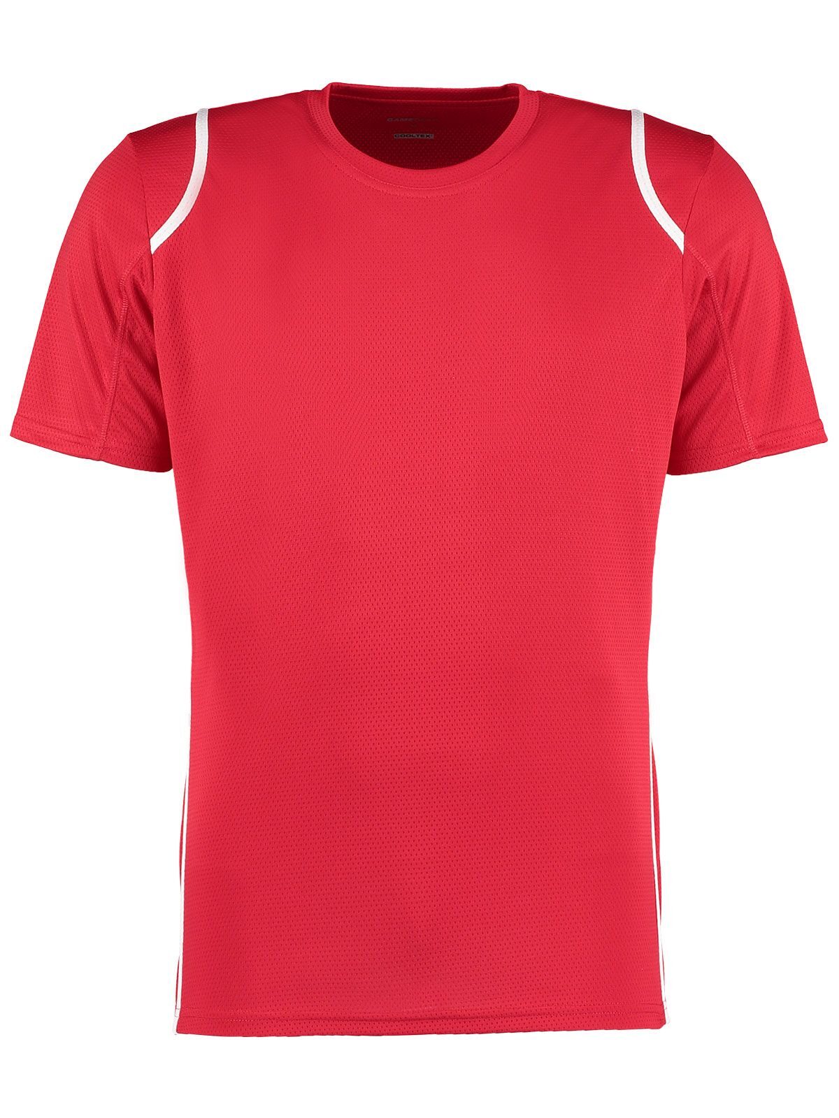 Camiseta Cooltex® de corte regular con contraste - Rojo/blanco