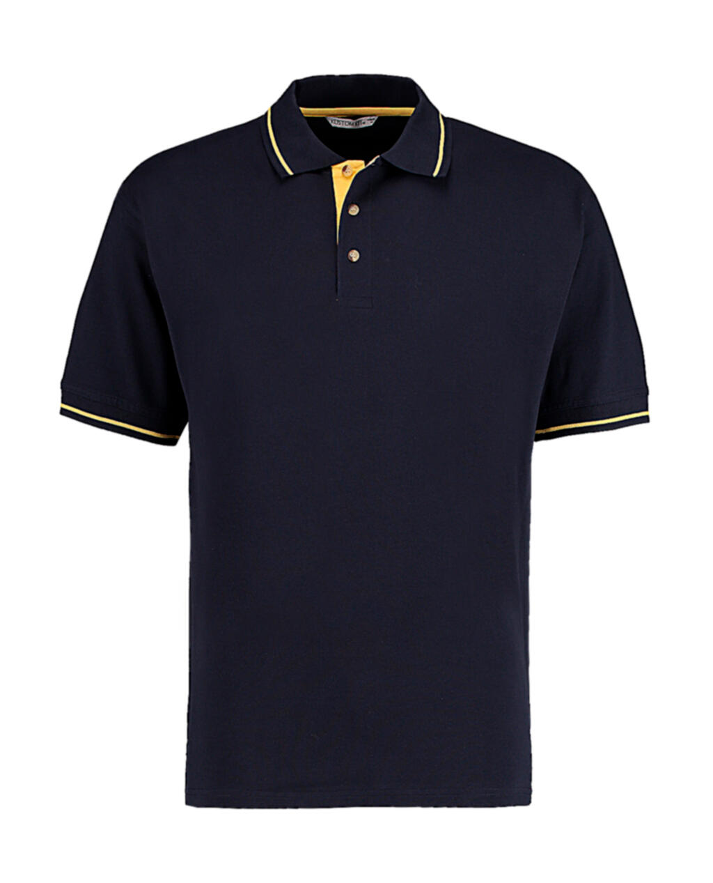 Polo St. Mellion de corte clásico - 246 - Azul marino/Amarillo sol
