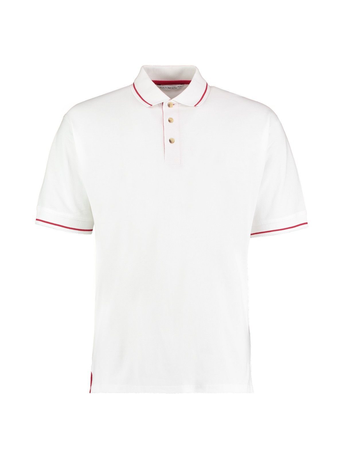 Polo St. Mellion de corte clásico - Blanco/rojo