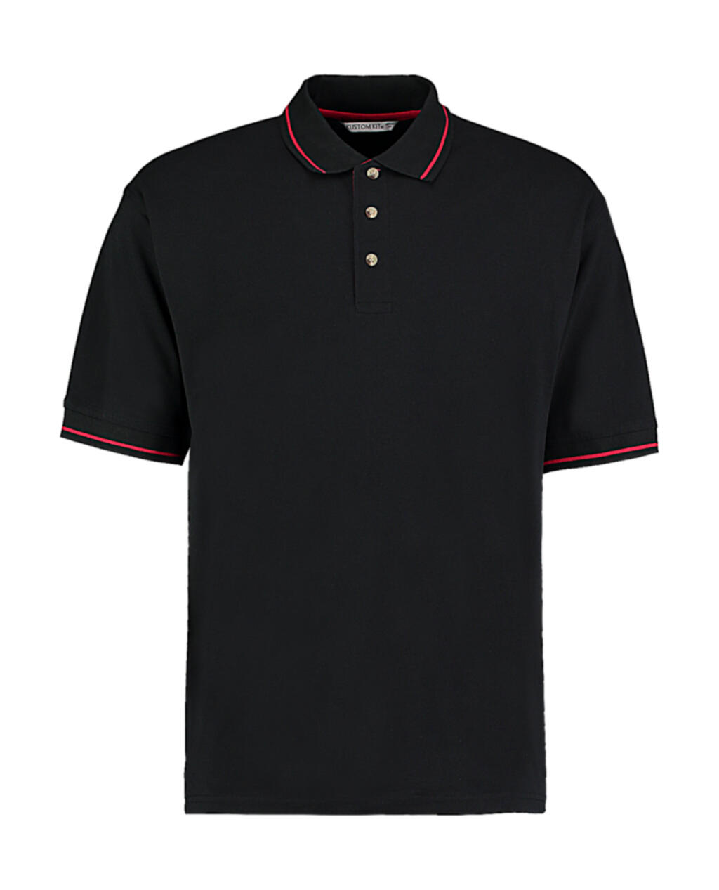 Polo St. Mellion de corte clásico - 154 - BCK-RED - negro-rojo