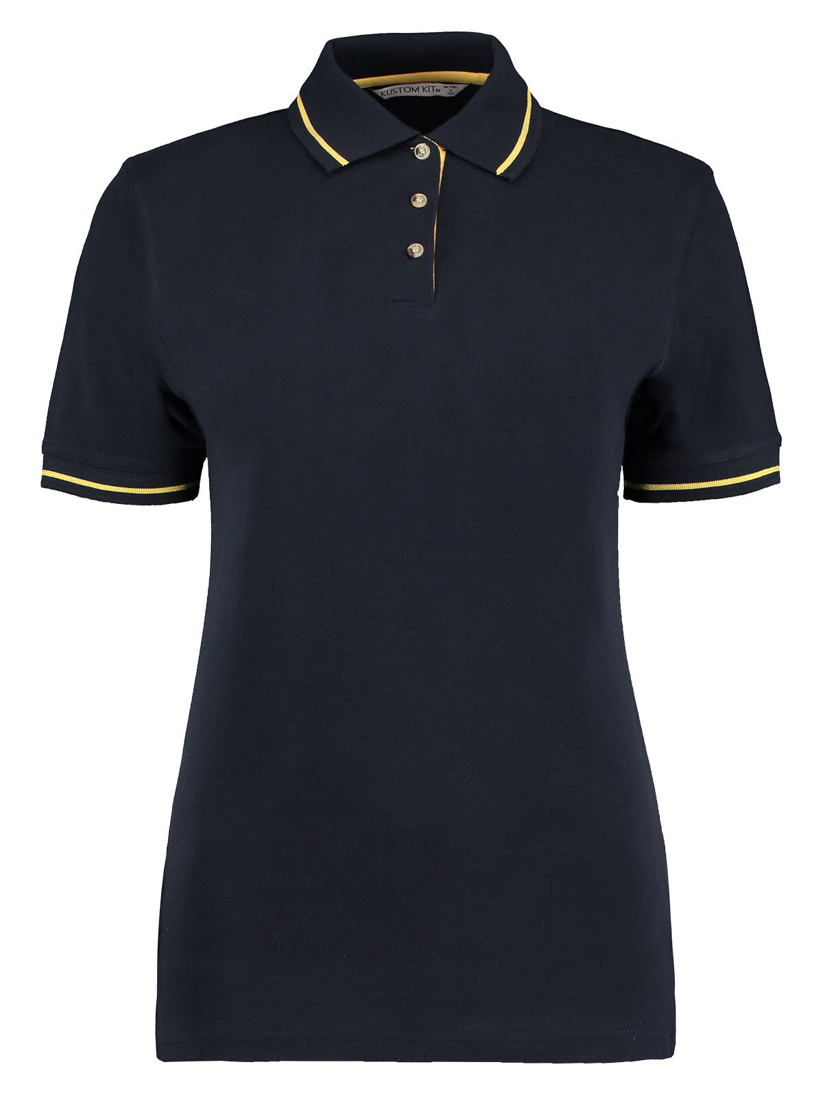 Polo St. Mellion de corte clásico para mujer - Azul marino/amarillo
