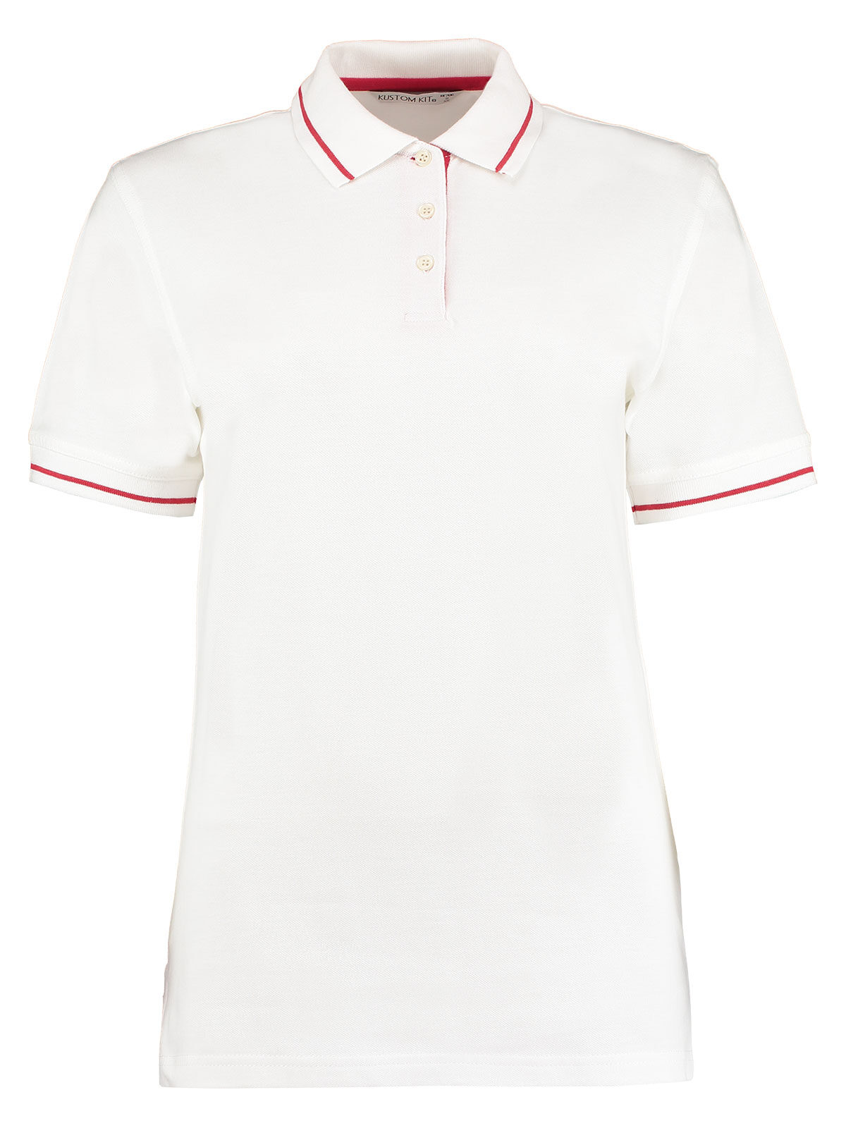 Polo St. Mellion de corte clásico para mujer - 057 - Rojo/blanco
