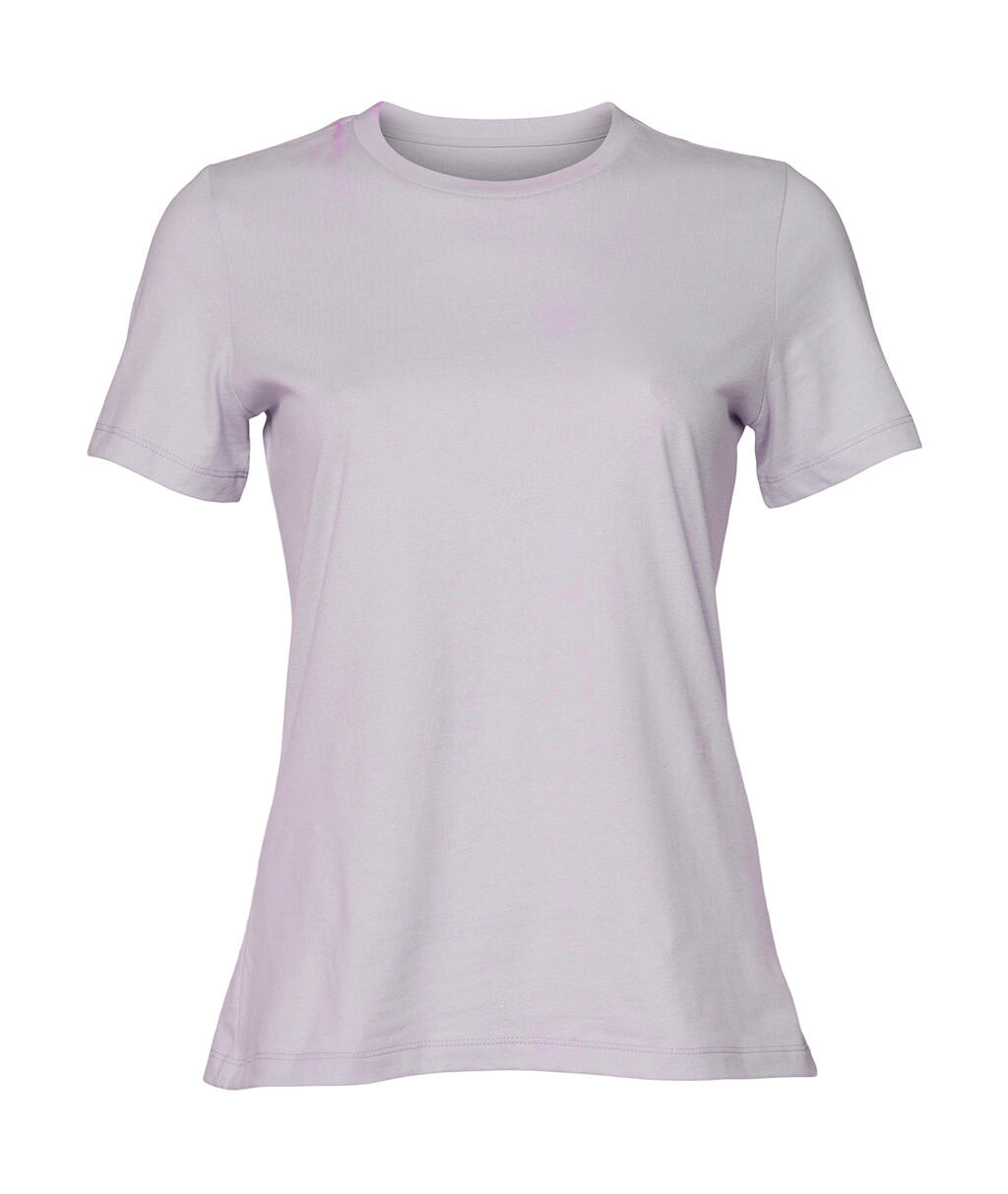 Camiseta de manga corta de punto relajado para mujer - PT - Polvo de lavanda