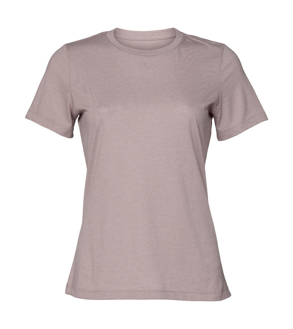 Camiseta de mujer de punto relajado CVC - Grava rosa brezo