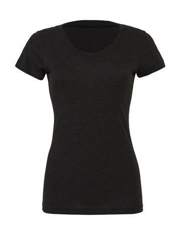 Camiseta de tejido triblend con cuello redondo - 130 - Triblend Negro Carbón