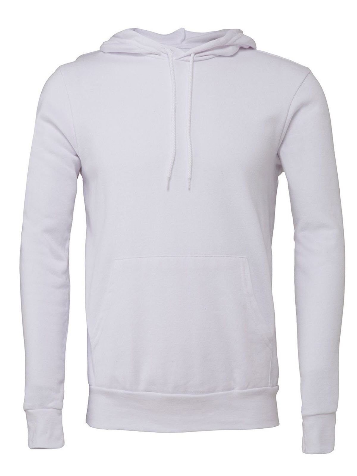 Sudadera con capucha unisex de felpa esponjosa tipo jersey - WH - Blanco