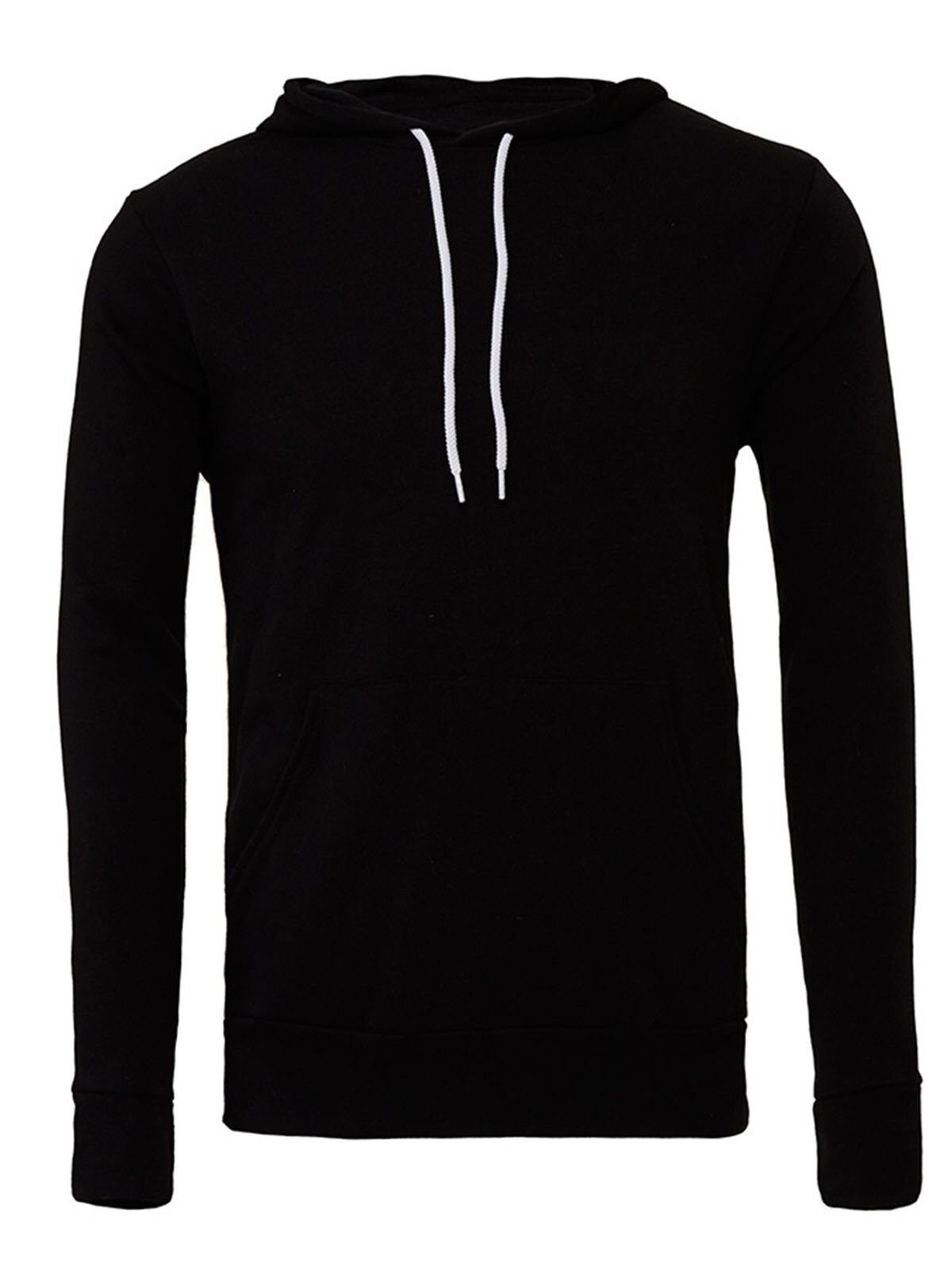 Sudadera con capucha unisex de felpa esponjosa tipo jersey - BK - Negro