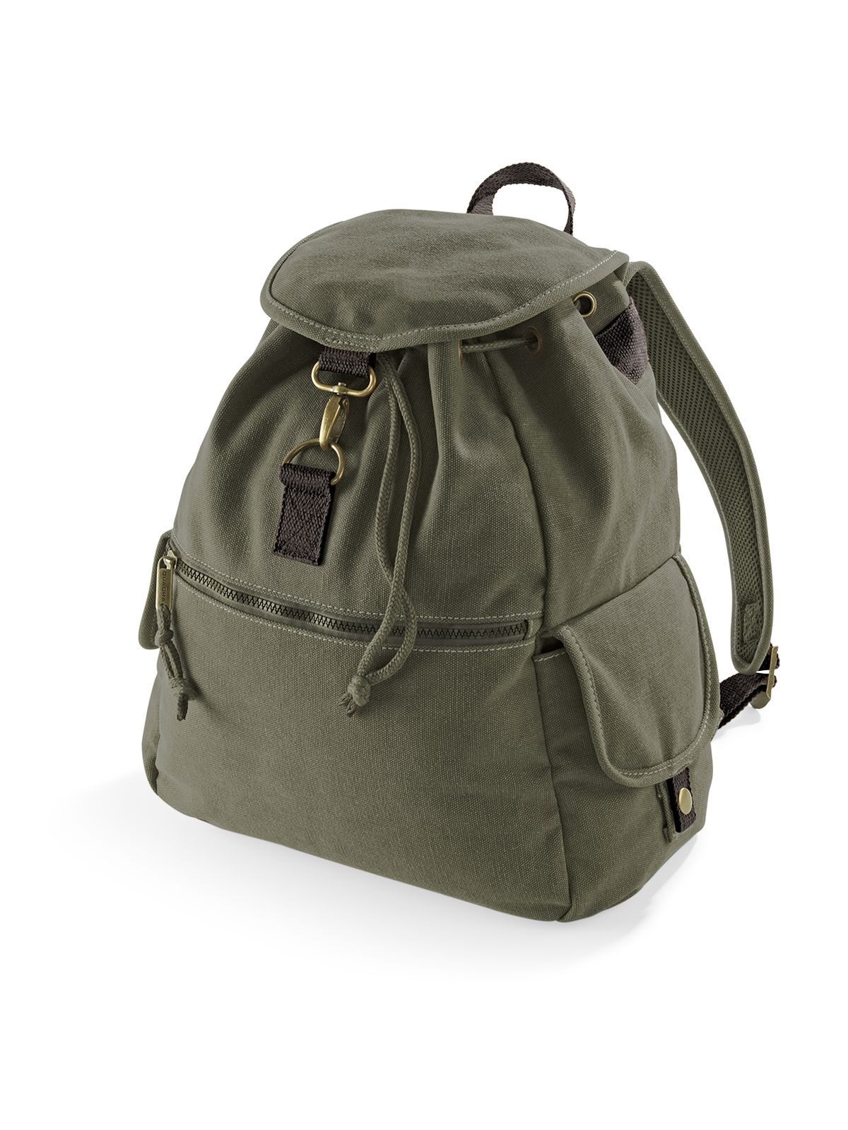 Mochila de lona vintage - Verde militar vintage