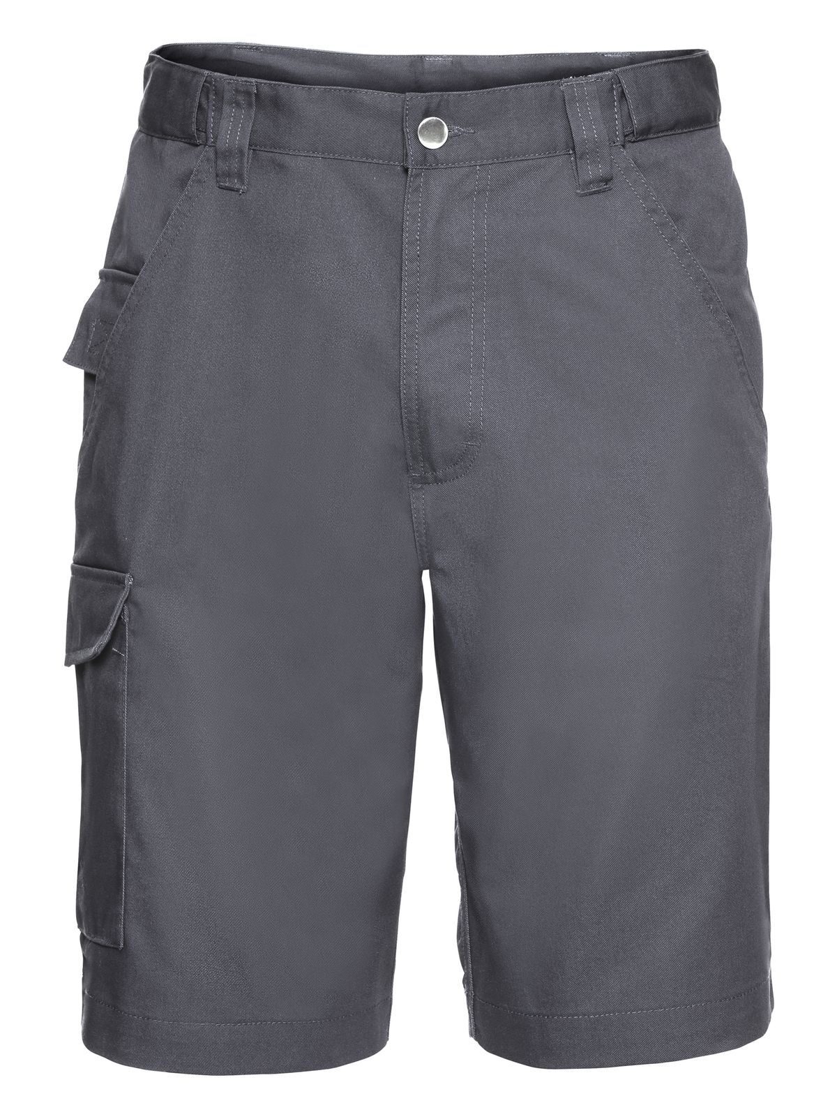 Pantalones cortos de sarga de polialgodón para trabajo - CG - Gris Convoy