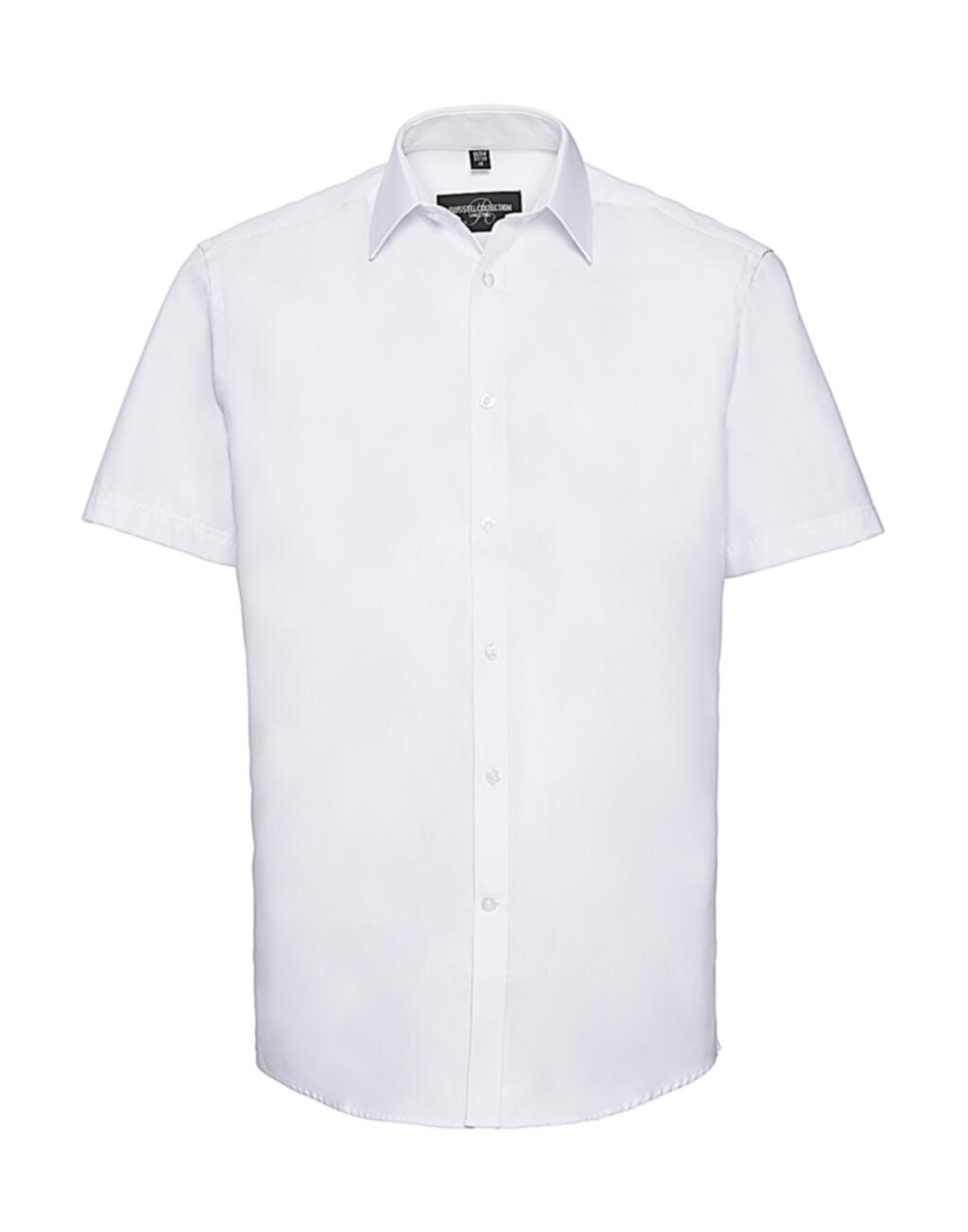 Camisa de manga larga a medida con estampado de espiga para hombre - 30 - Blanco