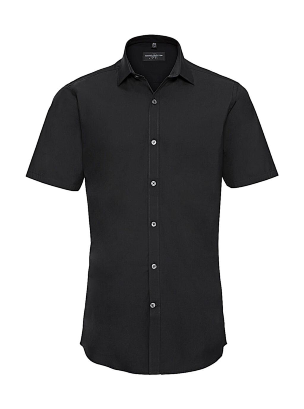 Camisa elástica de manga corta definitiva para hombre - 36 - Negro