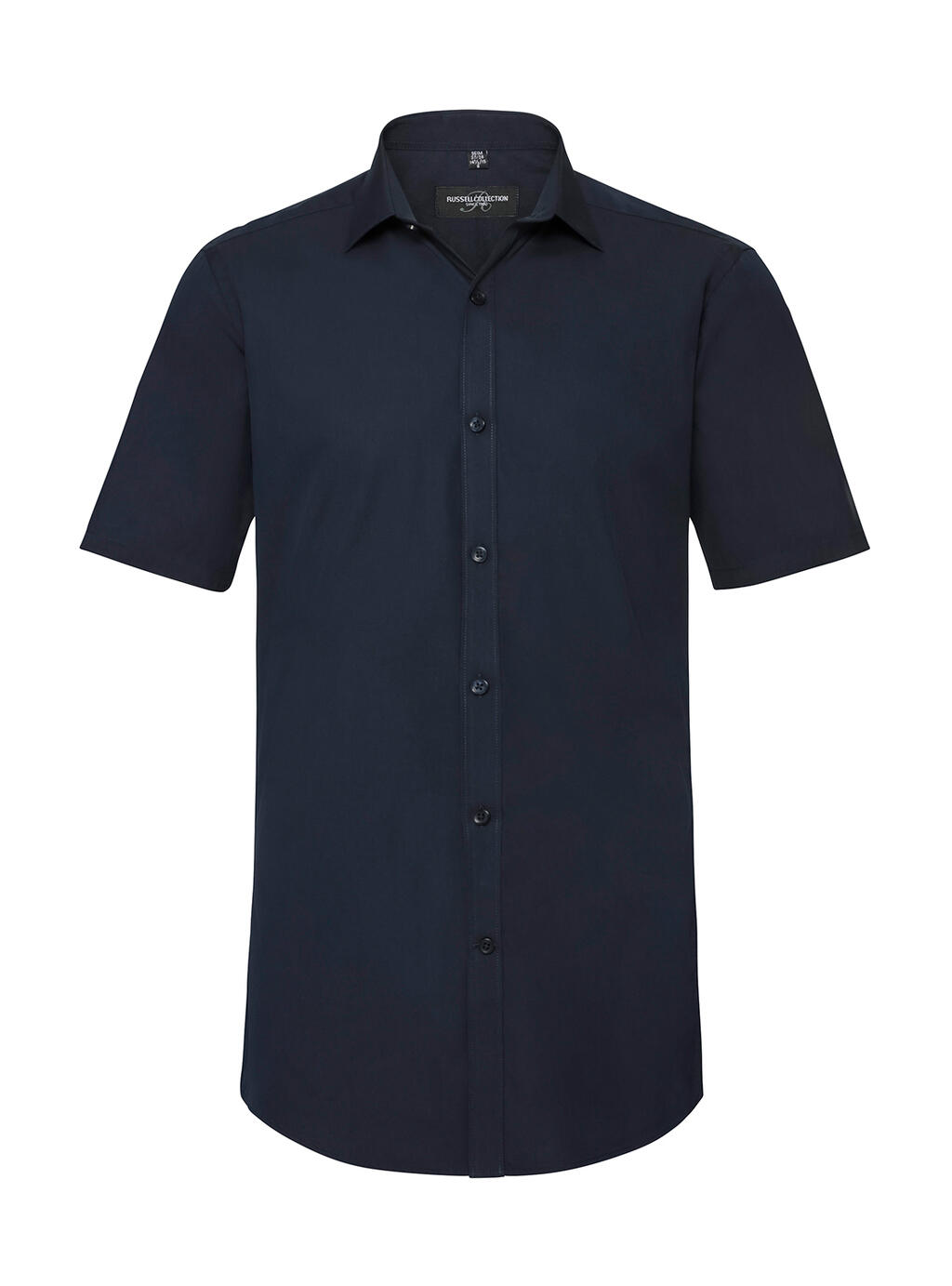 Camisa elástica de manga corta definitiva para hombre - 203 - AZUL MARINO BRILLANTE