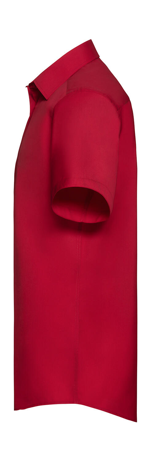 Camisa de popelina de manga corta para hombre