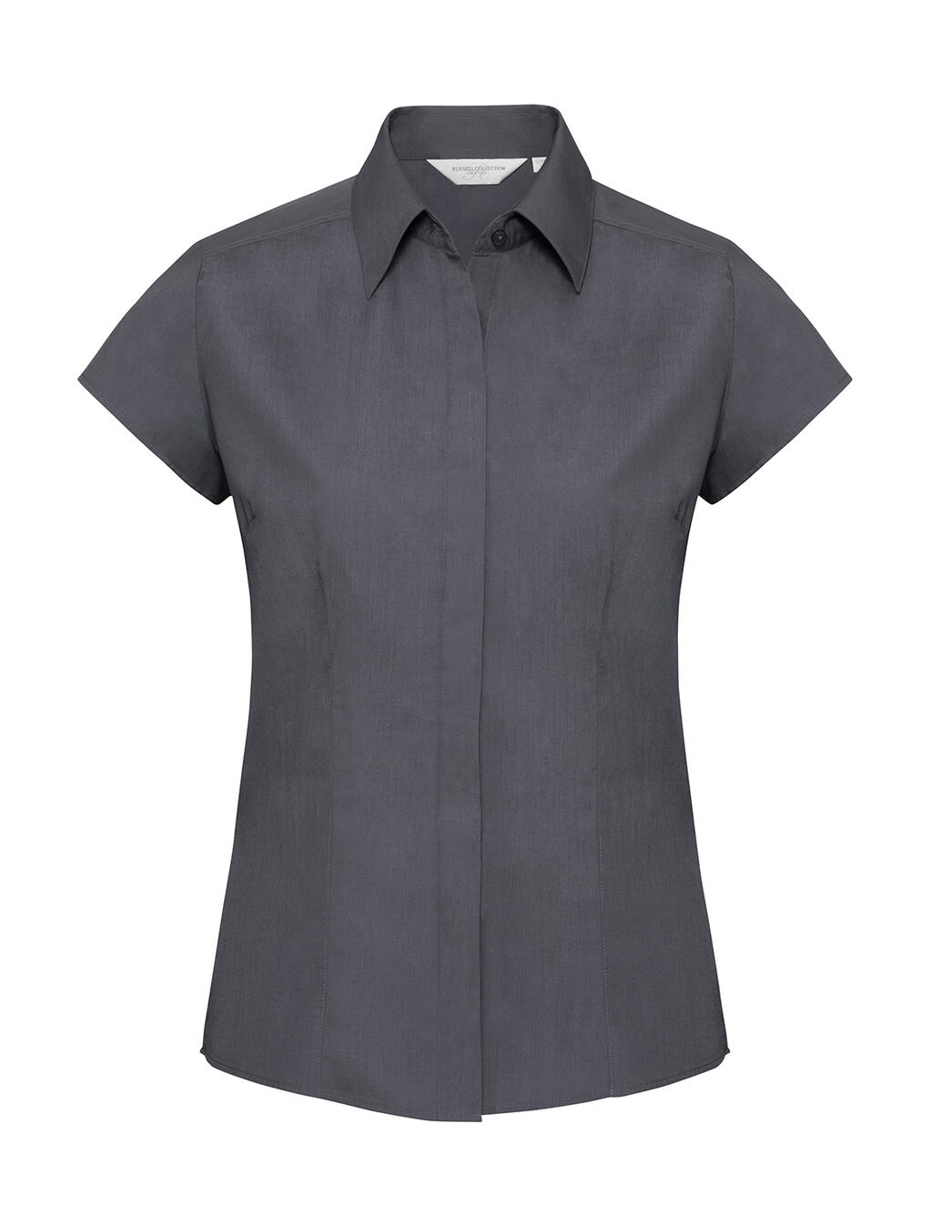 Camisa de popelina de manga corta para mujer - CG - Gris Convoy