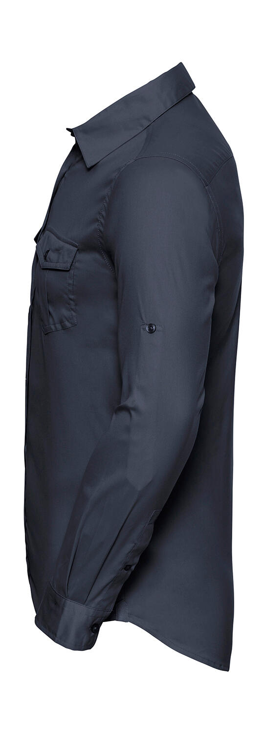 Camisa de manga larga para hombre con puños