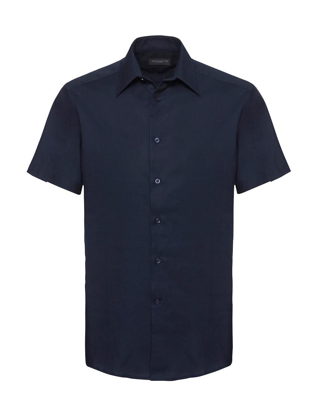 Camisa Oxford de manga corta para hombre. - Azul marino brillante/Azul Oxford/Blanco