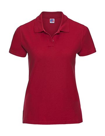 Polo de algodón de alta calidad para mujer - CR - Rojo Clásico
