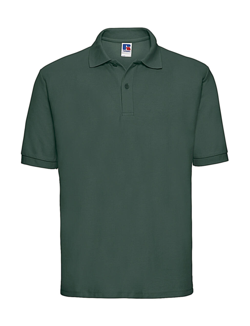 Polo clásico de polialgodón para hombre - 540 - Verde botella