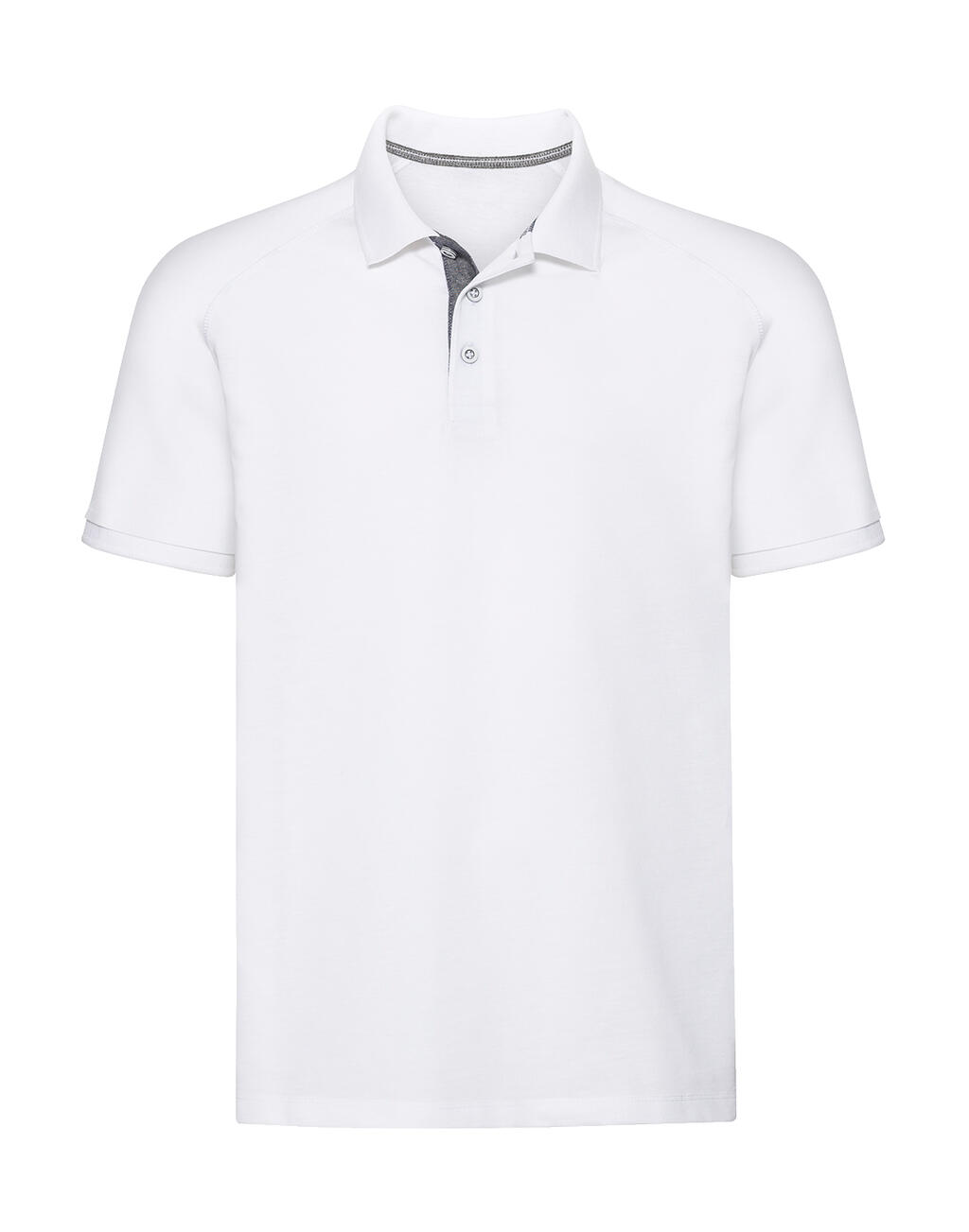 Polo raglán de punto HD para hombre - 30 - Blanco