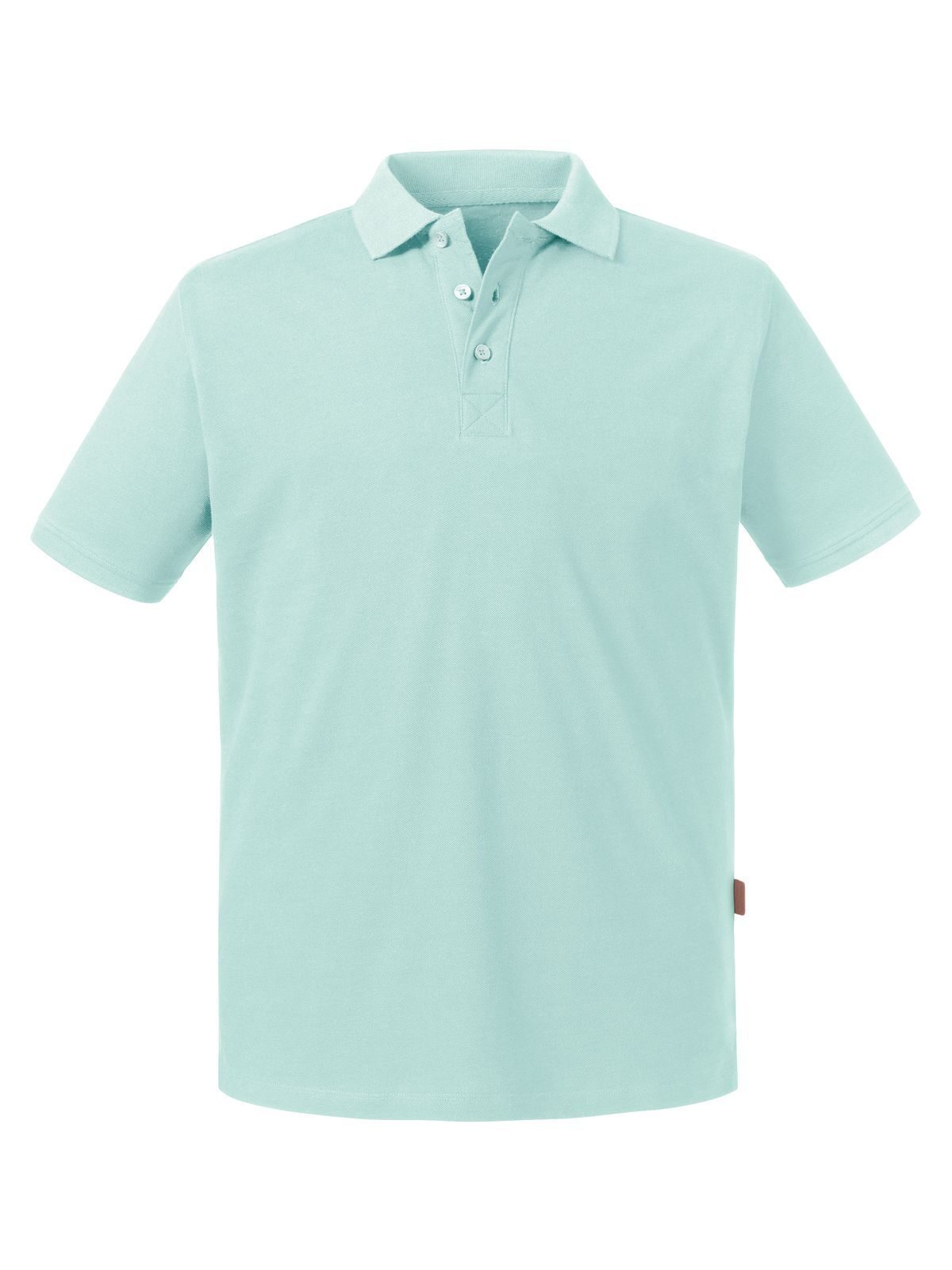 Polo de hombre de algodón orgánico puro - AQ - Agua