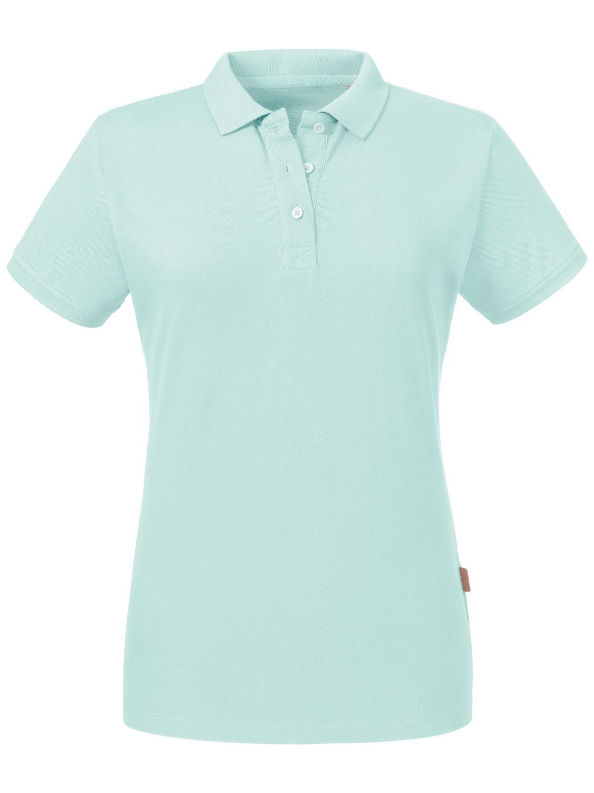 Polo de mujer de algodón orgánico puro - AQ - Agua