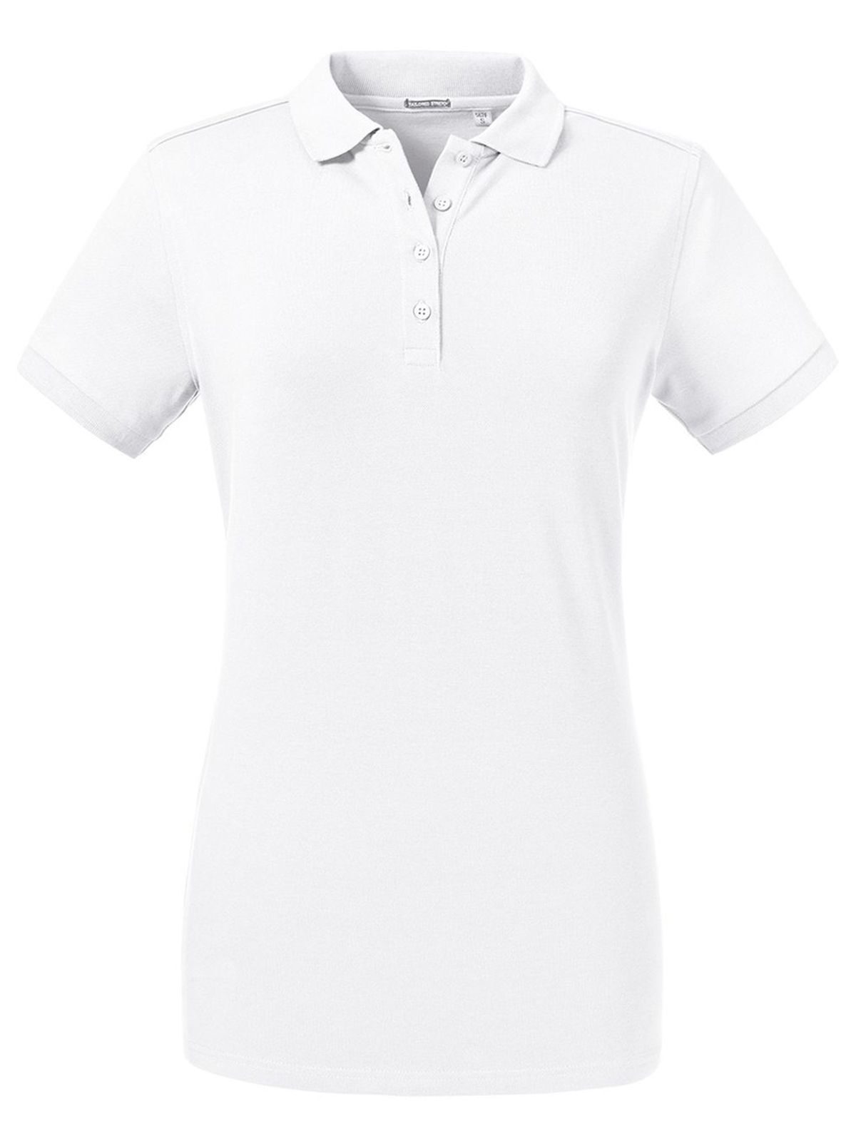 Polo elástico de corte sastre para mujer - 30 - Blanco