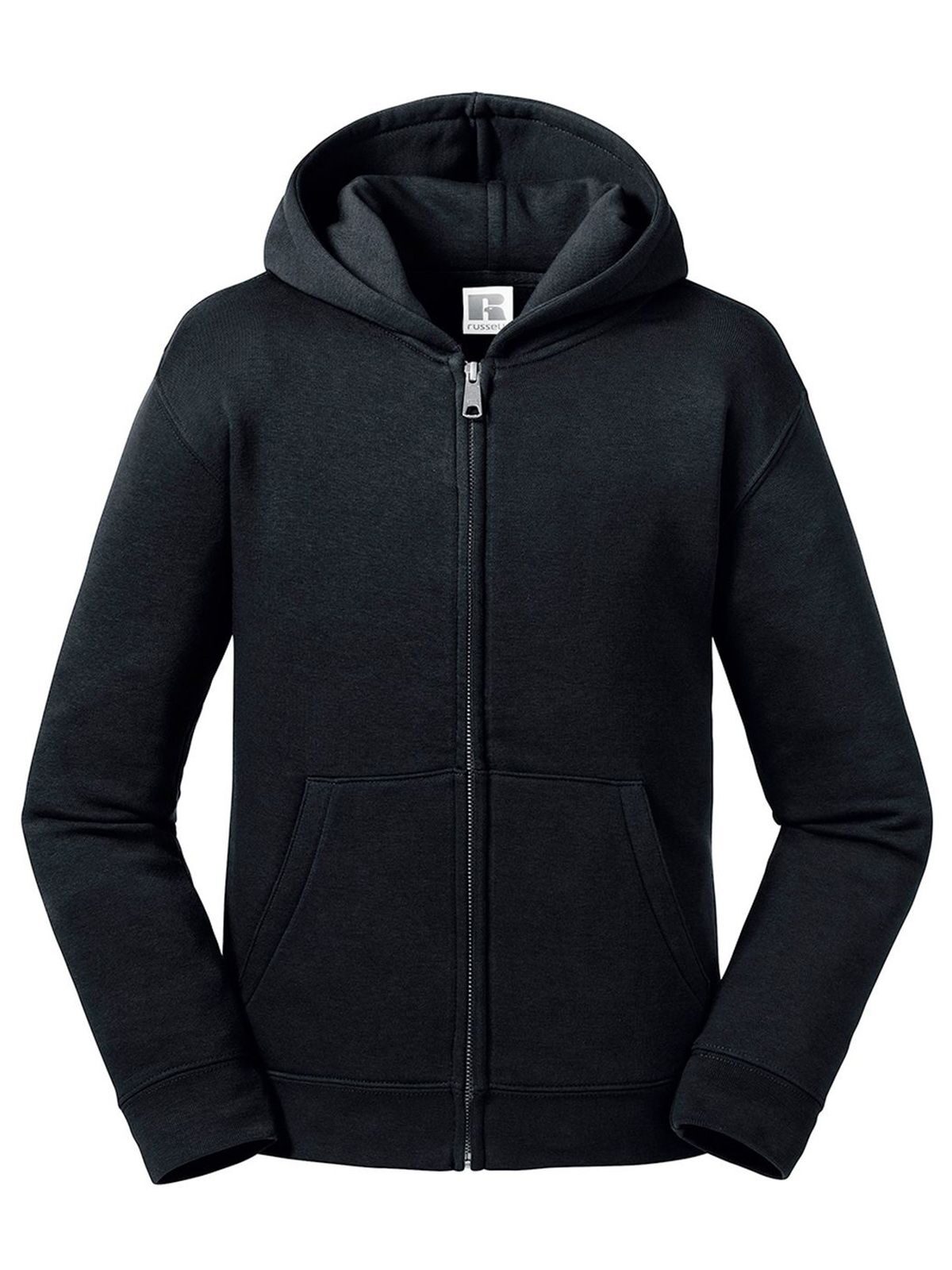 Chaqueta infantil auténtica con capucha y cremallera - 36 - Negro