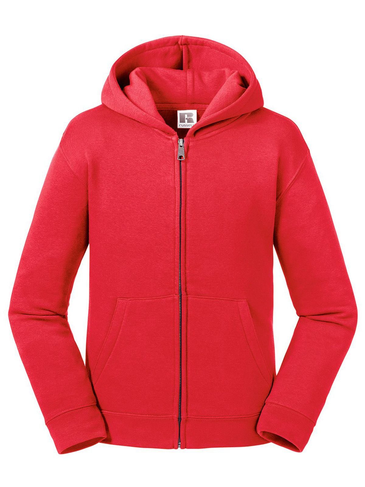 Chaqueta infantil auténtica con capucha y cremallera - CR - Rojo clásico