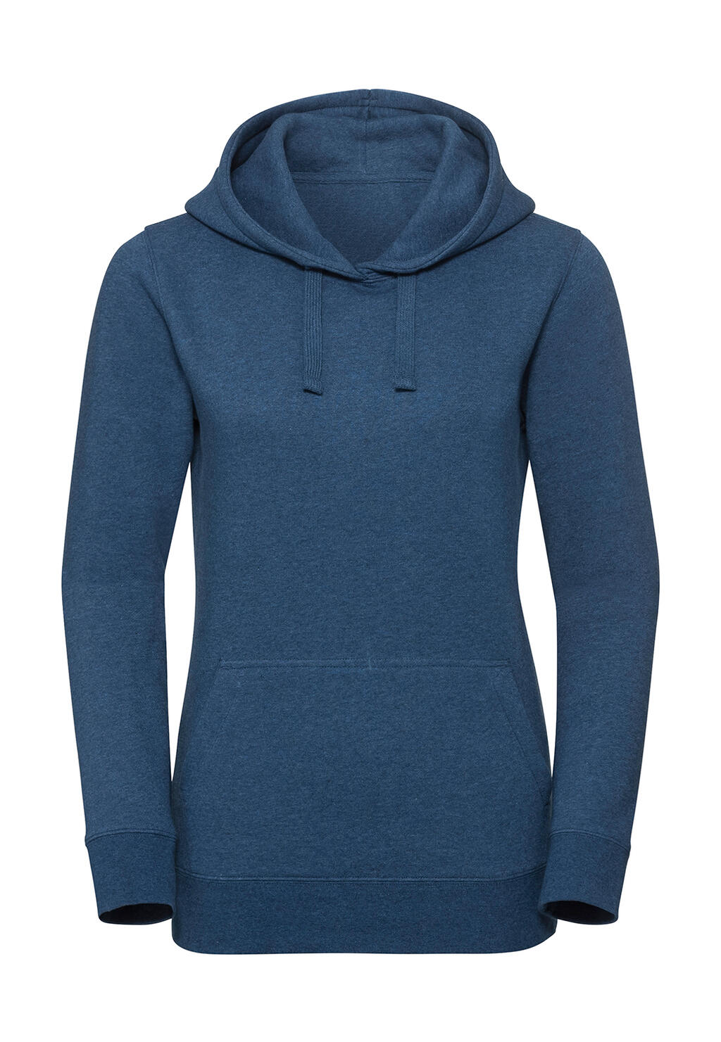 Sudadera con capucha auténtica de color melange para mujer - OM - Mezcla oceánica