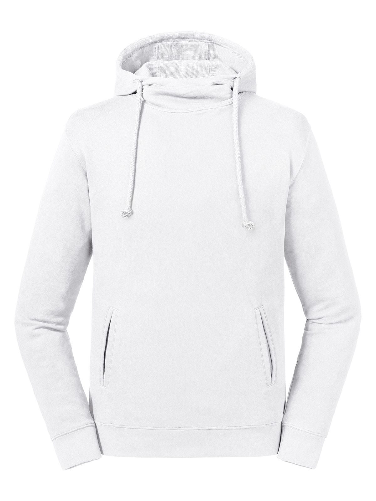 Sudadera con capucha y cuello alto de Pure Organic - 30 - Blanco
