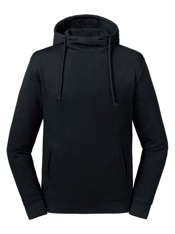 Sudadera con capucha y cuello alto de Pure Organic - 36 - Negro