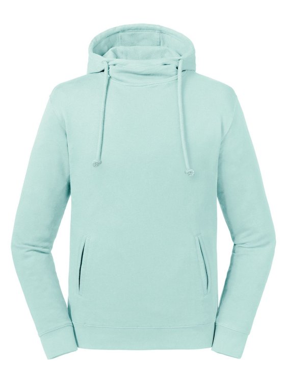 Sudadera con capucha y cuello alto de Pure Organic - AQ - Agua