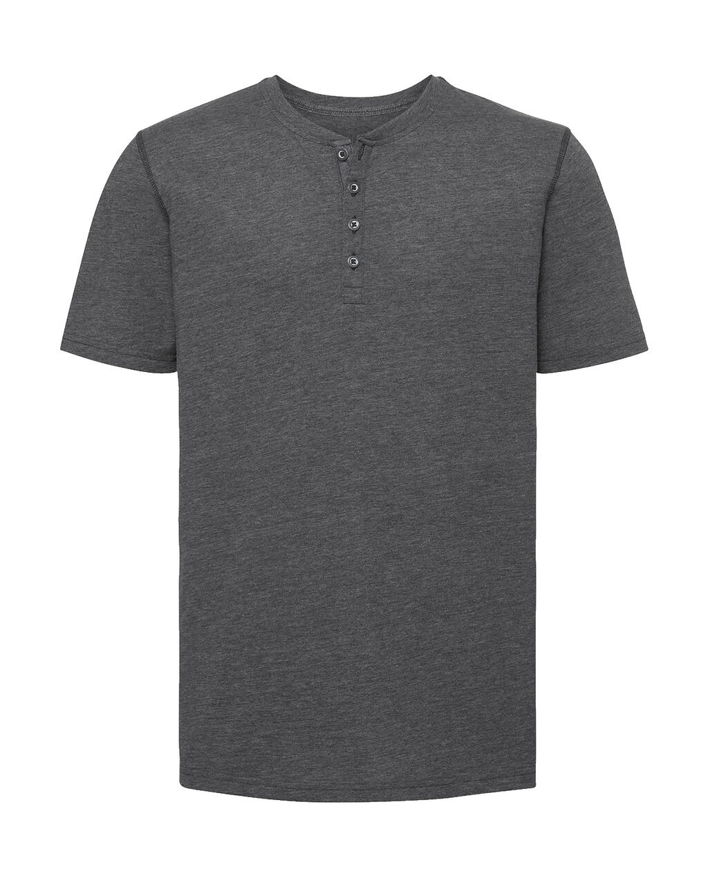 Camiseta Henley HD - GY - Marfil gris
