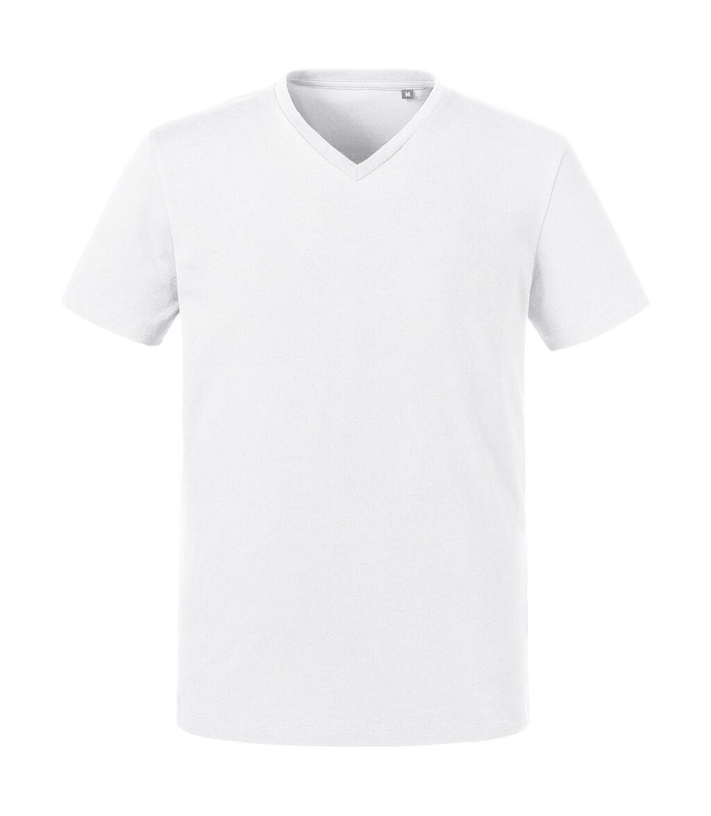 Camiseta de cuello en V para hombre Pure Organic - 30 - Blanco