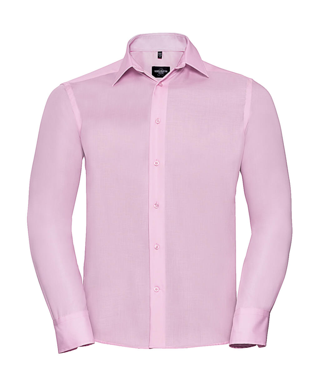 Camisa de manga larga para hombre, corte entallado, que no necesita planchado. - Y1 - Rosa clásico