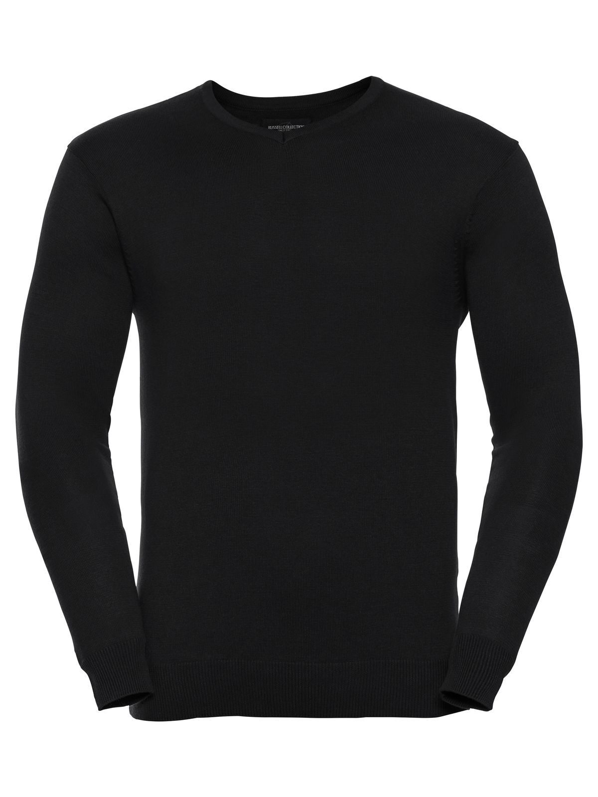 Jersey de punto con cuello en V para hombre - 36 - Negro