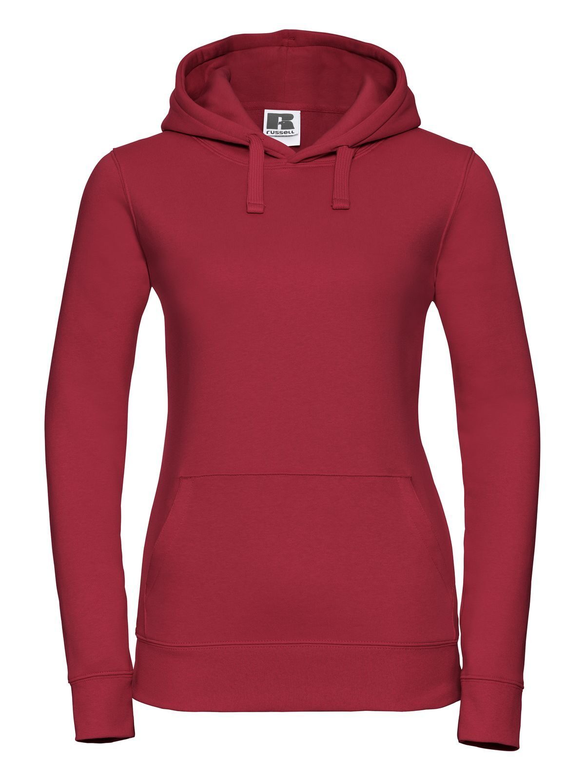Sudadera con capucha auténtica para mujer - CR - Rojo Clásico