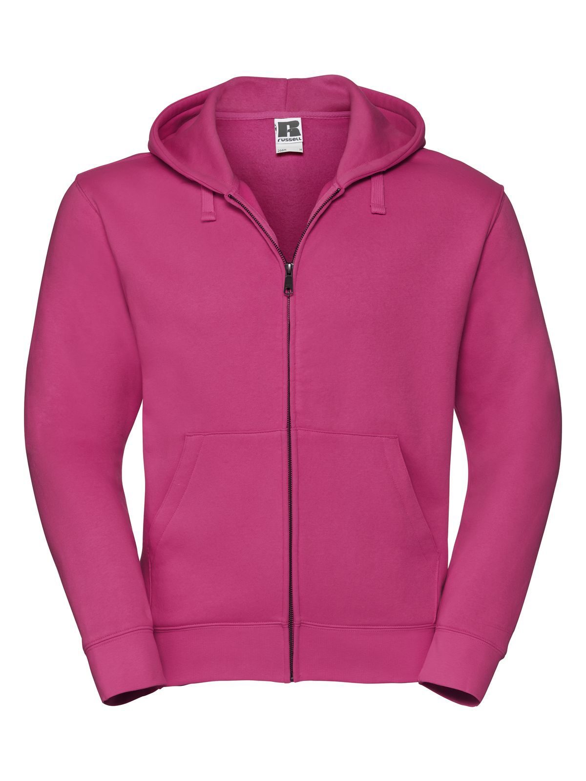Chaqueta auténtica con capucha y cremallera para hombre - 57 - Fucsia