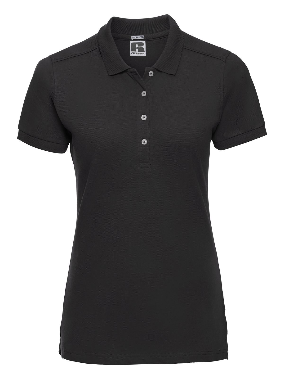 Polo ajustado elástico para mujer - 36 - Negro