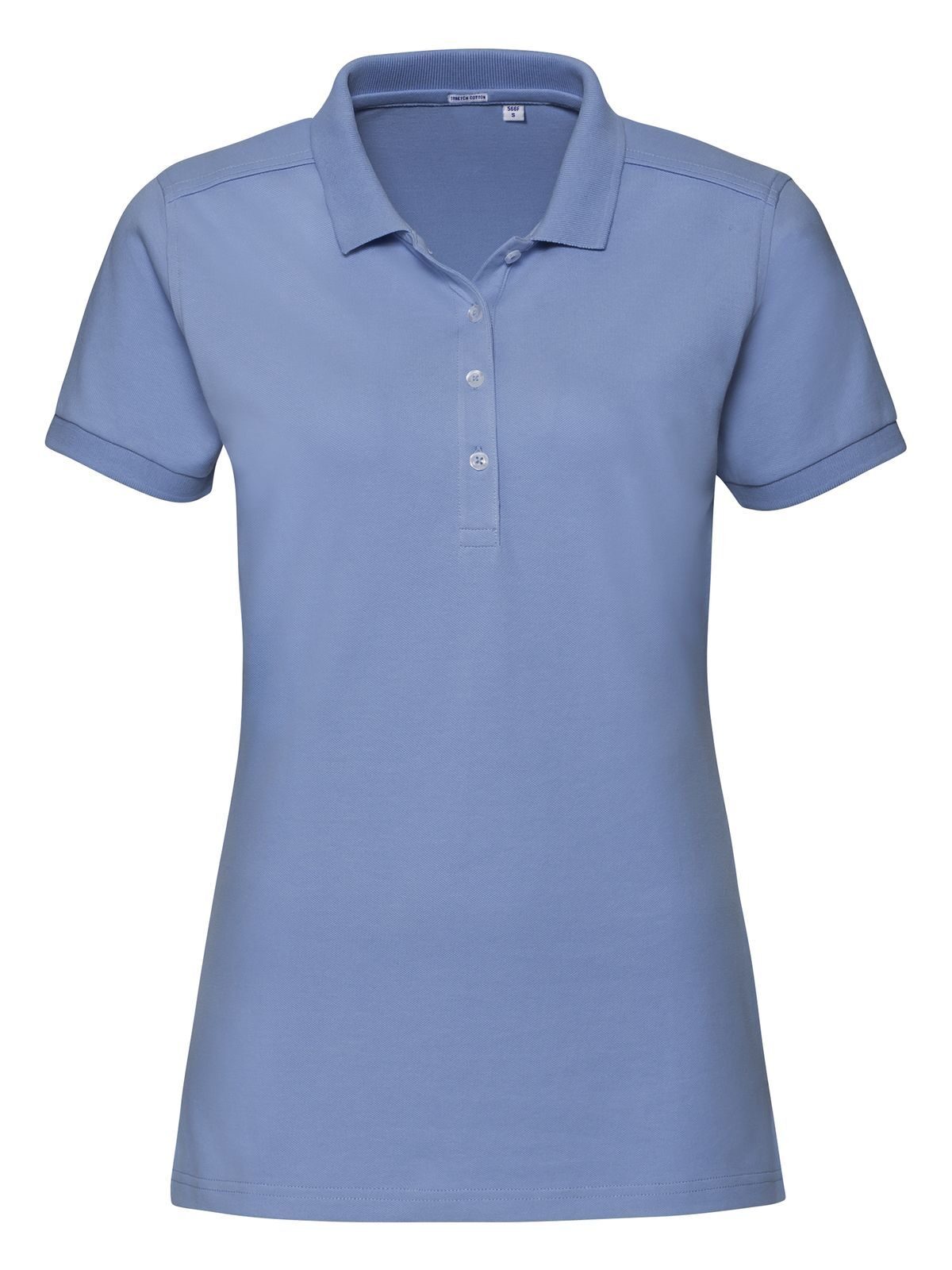 Polo ajustado elástico para mujer - SC - Cielo