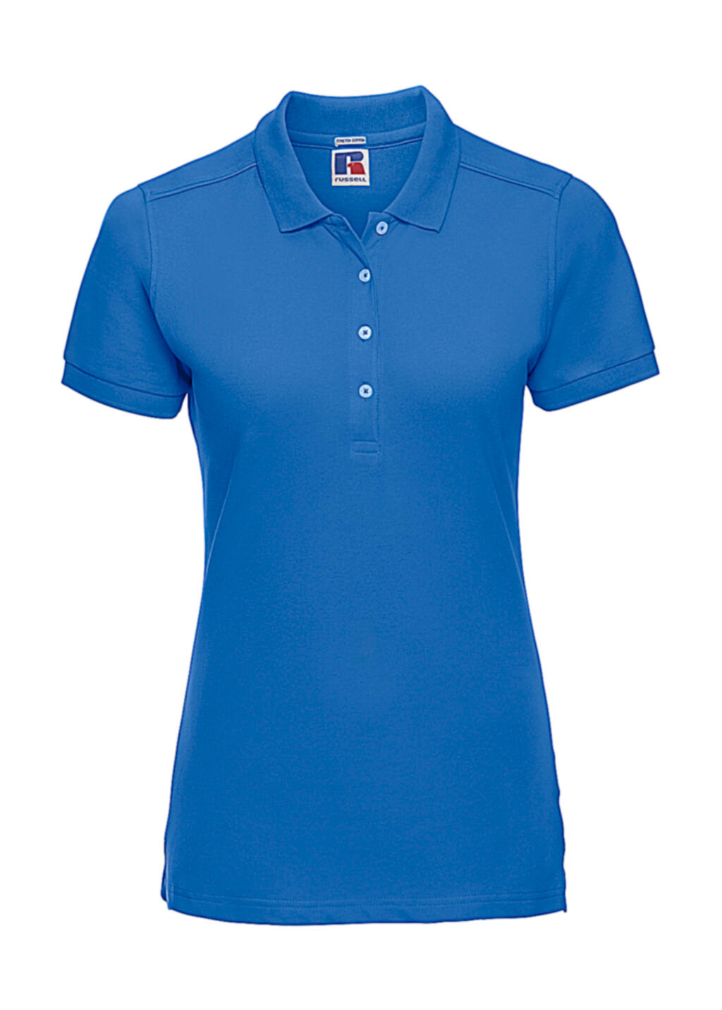 Polo ajustado elástico para mujer - Azur