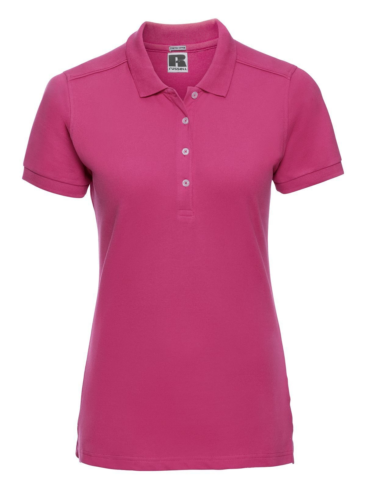 Polo ajustado elástico para mujer - 57 - Fucsia