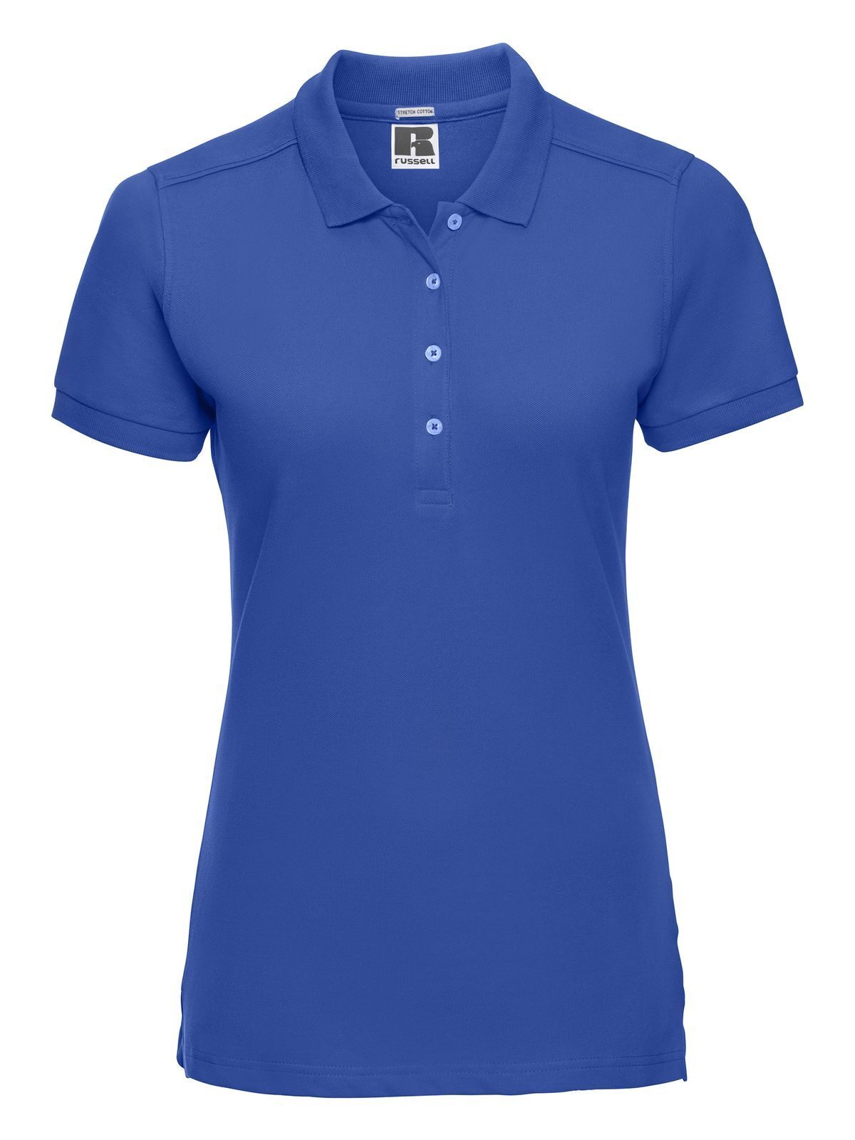 Polo ajustado elástico para mujer - ZU - Azul celeste