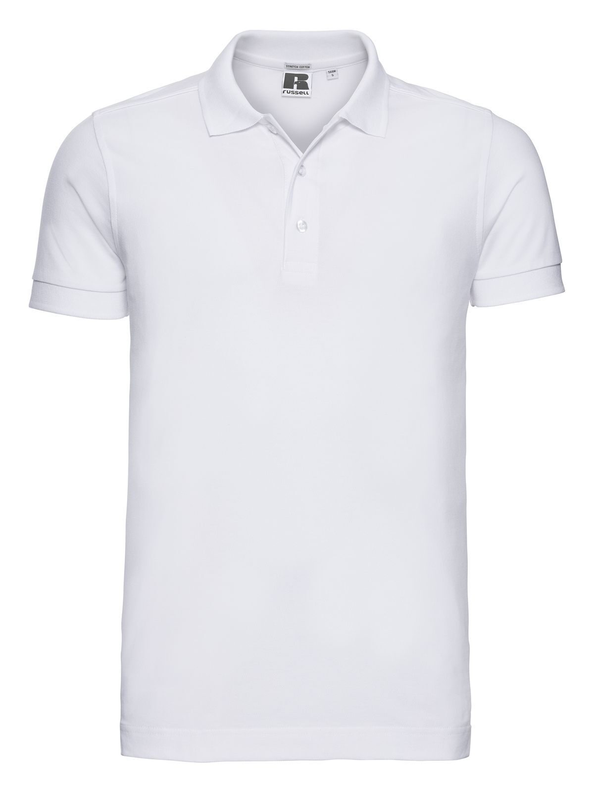 Polo elástico ajustado para hombre - 30 - Blanco