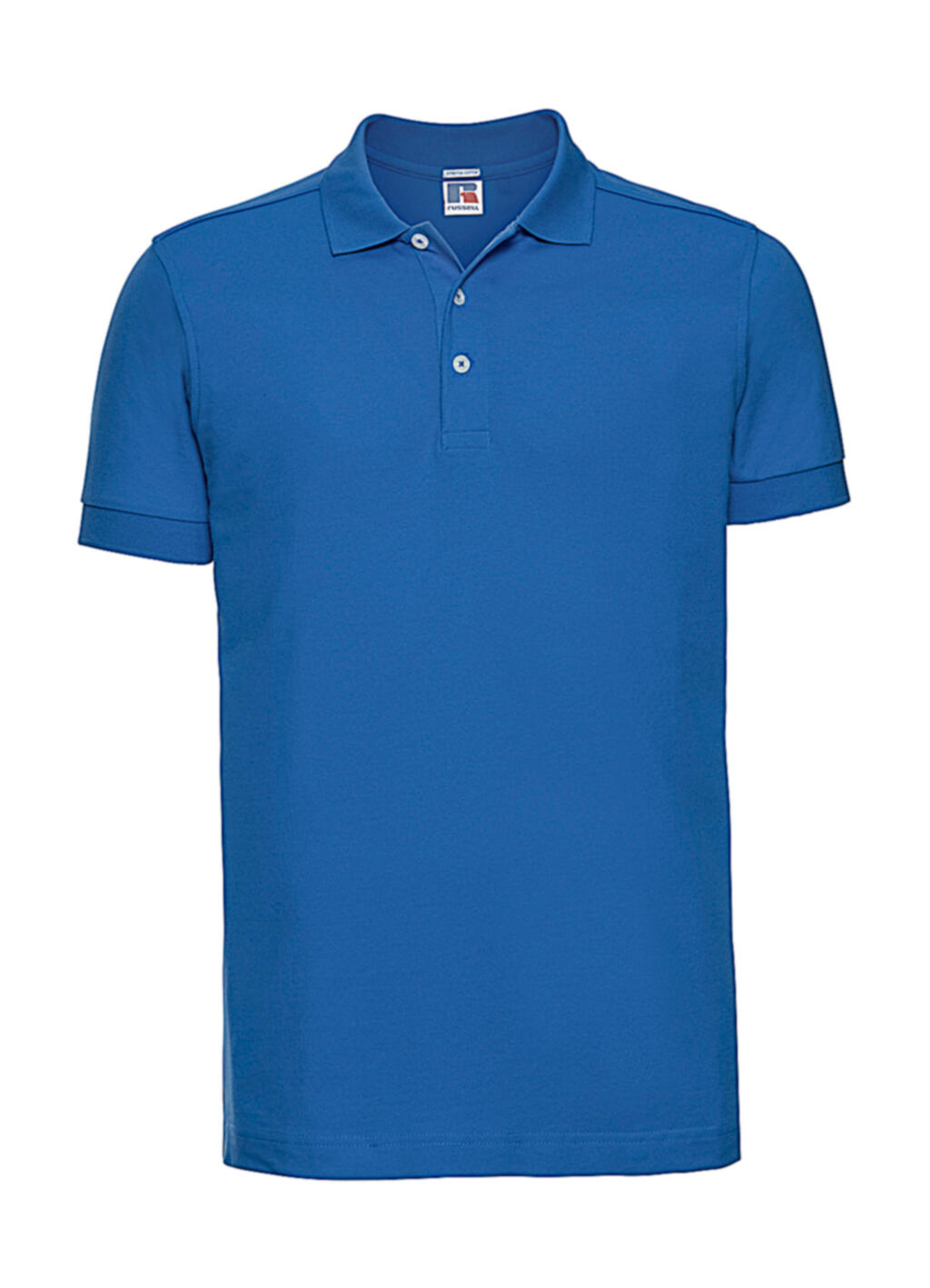 Polo elástico ajustado para hombre - Azur