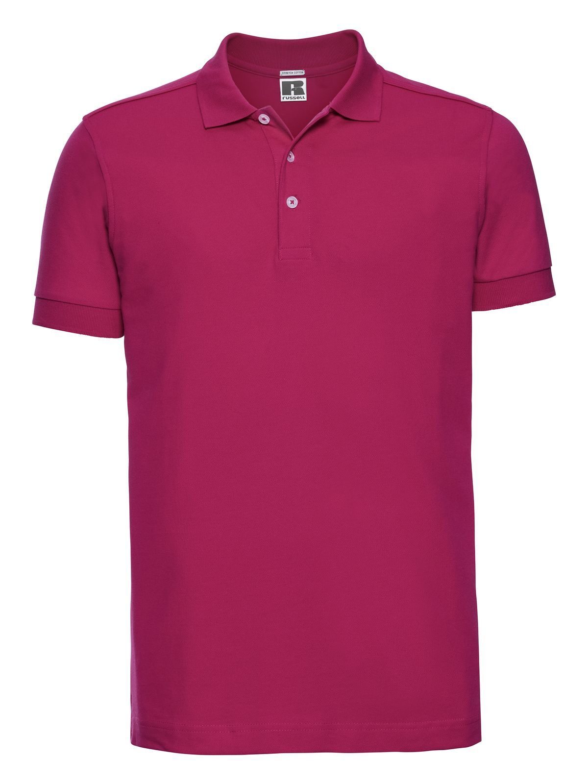 Polo elástico ajustado para hombre - 57 - Fucsia