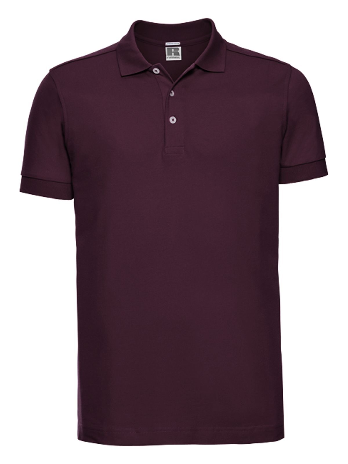 Polo elástico ajustado para hombre - 41 - Borgoña